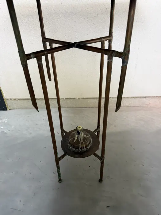 Cor de Ree bijzettafel, koper & glas-in-lood (1991) — Tafel (foto 6)