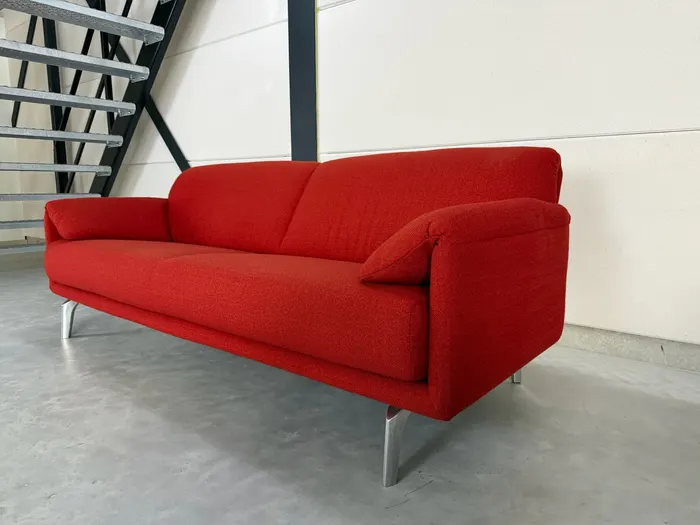 Leolux Balanza bank, rood wolstof — Bank (foto 4)