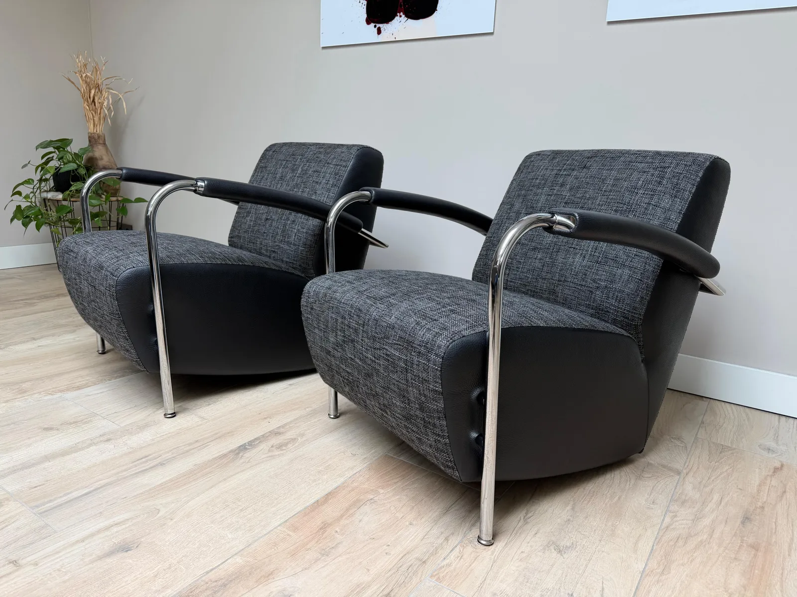 Leolux Scylla fauteuils, set van 2 — Fauteuil