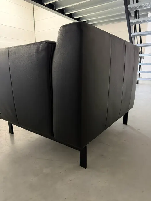 Rolf Benz Linea fauteuil, zwart leer — Fauteuil (foto 9)